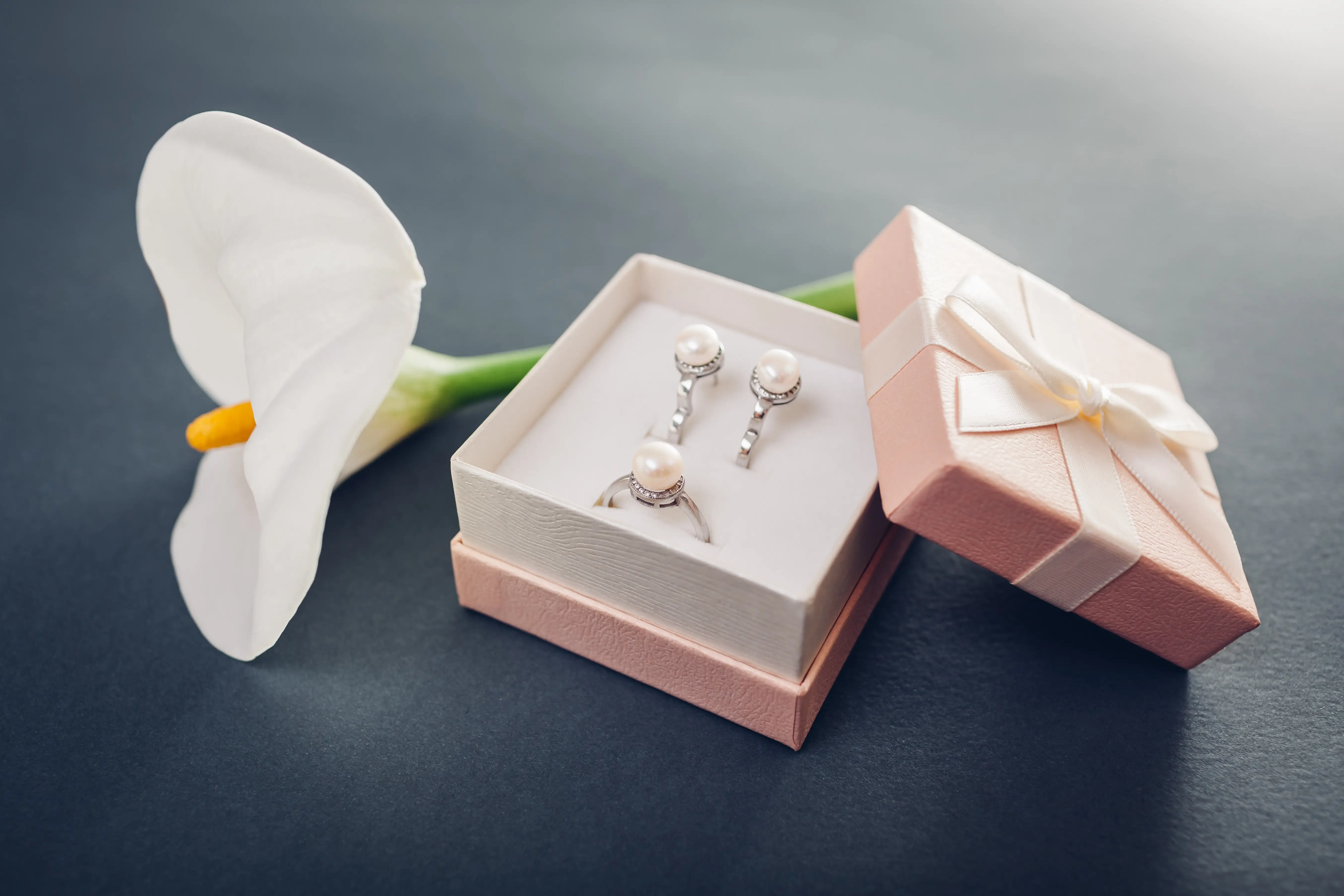 Luxury jewelry being presented as a gift