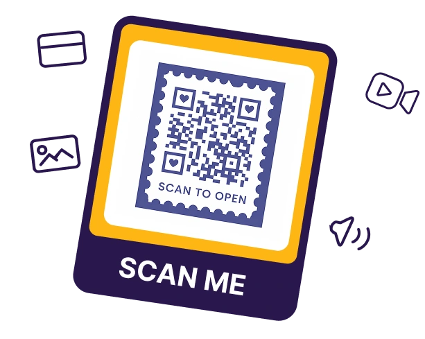 QR code added to gift cards for sharing personalized messages 